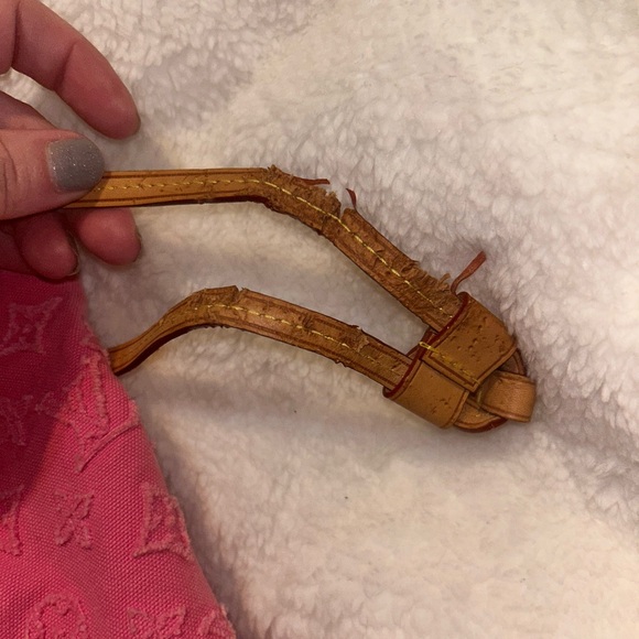 Pink Denim Louis Vuitton Appliqué Neverfull MM - Picture 4 of 9